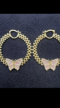 Butterfly Rolex earrings