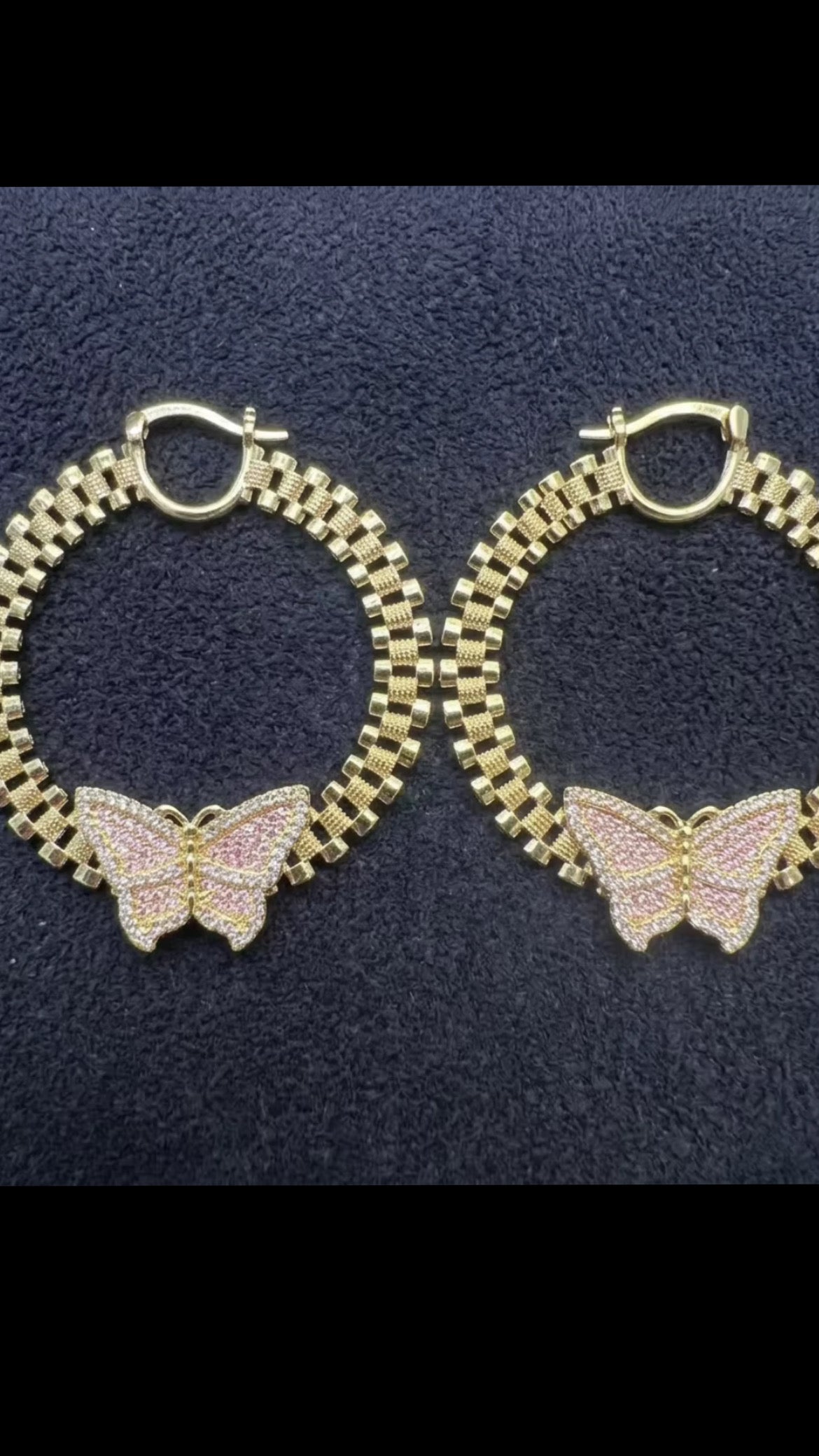 Butterfly Rolex earrings